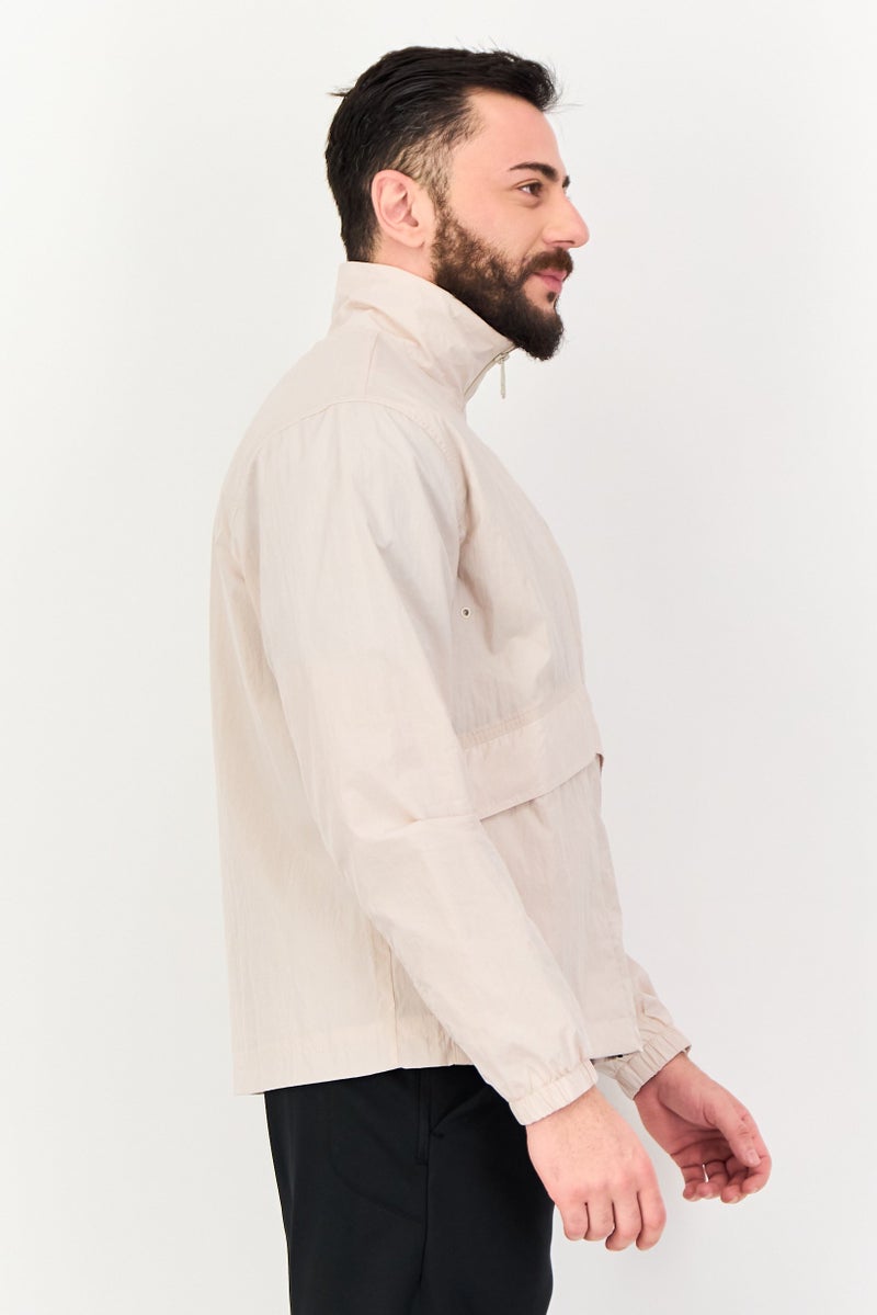 Reebok x Kakao Friends Men Sportswear Fit Long Sleeve Outdoor Windbreaker Jacket, Beige - Image 2