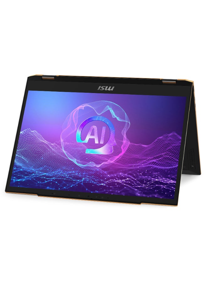 إم اس أي لابتوب SUMMIT 13 بشاشة 13.3 بوصة عالية الدقة بالكامل / معالج Intel Core Ultra 9 288V / ذاكرة تخزين 32 جيجابايت / قرص SSD بسعة 1 تيرابايت / معالج Intel Arc / مع لوحة مفاتيح وماوس لاسلكيين Logitech MK270 الإنجليزية/العربية black - Image 4