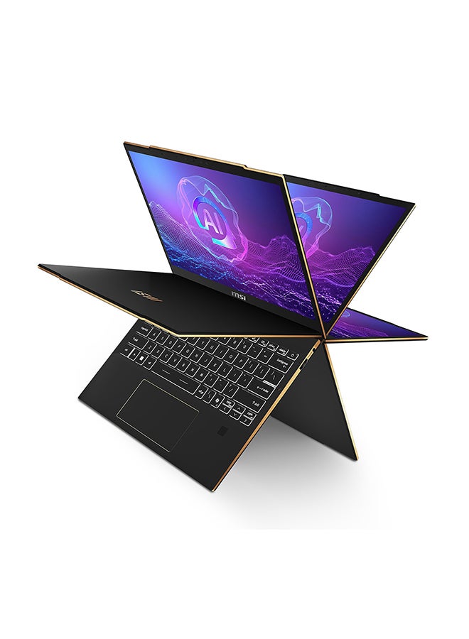 إم اس أي لابتوب SUMMIT 13 بشاشة 13.3 بوصة عالية الدقة بالكامل / معالج Intel Core Ultra 9 288V / ذاكرة تخزين 32 جيجابايت / قرص SSD بسعة 1 تيرابايت / معالج Intel Arc / مع لوحة مفاتيح وماوس لاسلكيين Logitech MK270 الإنجليزية/العربية black - Image 3