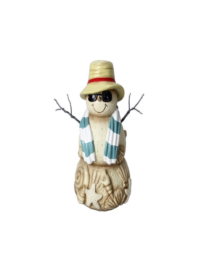 Young's Inc Young's Resin 7.25" Sand Snowman Figurine, Large - Image 1