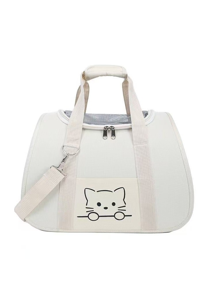 LumiArk Pet Carrier Bag for Cats Small Dogs - Ventilated Travel Tote with Comfort Pad, Dual - Carry Design and Cute Pattern - Image 1