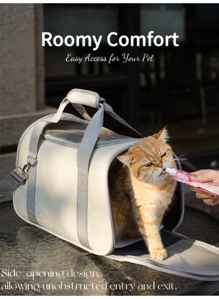 LumiArk Pet Carrier Bag for Cats Small Dogs - Ventilated Travel Tote with Comfort Pad, Dual - Carry Design and Cute Pattern - Image 5