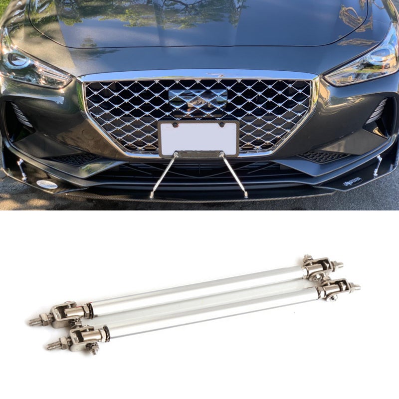 2PCS 100-200mm Adjustable Front Bumper Lip Splitter Strut Tie Bar Support Rod - Image 2