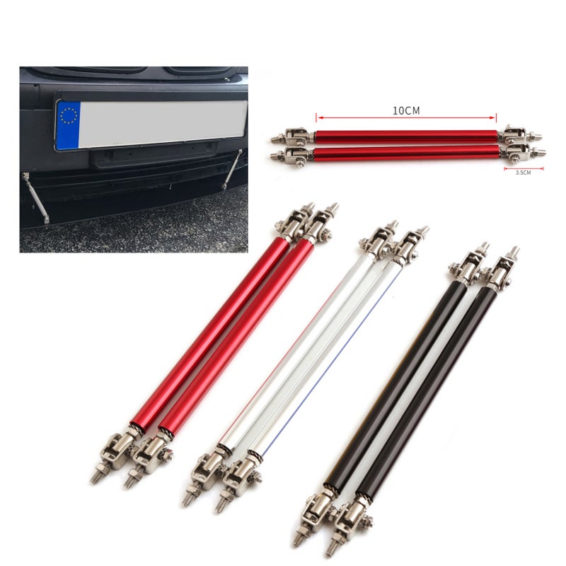 2PCS 100-200mm Adjustable Front Bumper Lip Splitter Strut Tie Bar Support Rod - Image 3