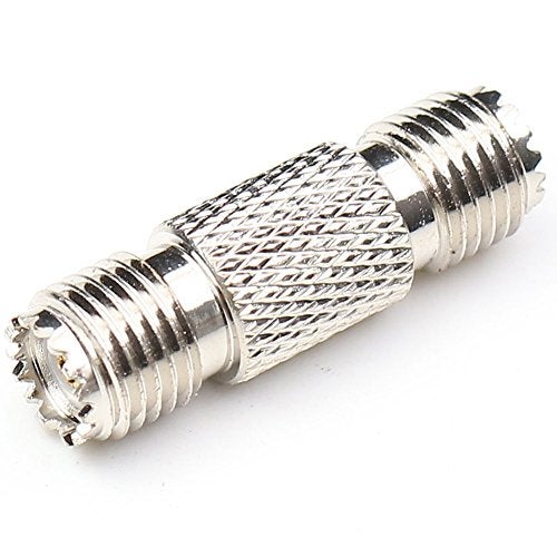 ANHAN Mini UHF Female to Mini UHF Female Connectors Pl259 Adapter Mini UHF Female Coupler RF coaxial Coax Cable Connector for Amateur Radio Citizens Band Radio Marine VHF Radio 2Packs - Image 3