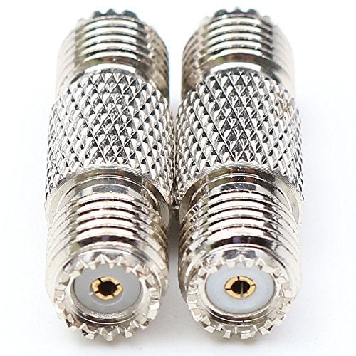 ANHAN Mini UHF Female to Mini UHF Female Connectors Pl259 Adapter Mini UHF Female Coupler RF coaxial Coax Cable Connector for Amateur Radio Citizens Band Radio Marine VHF Radio 2Packs - Image 5