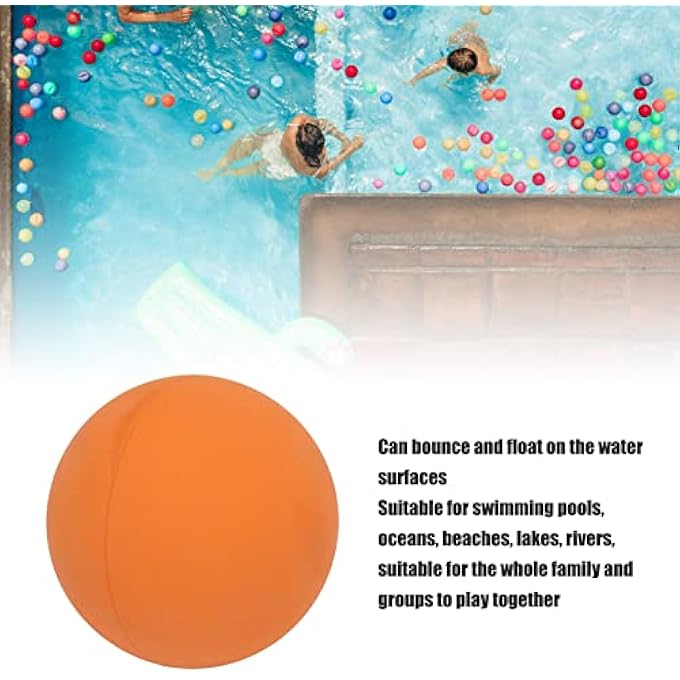 Jiawu 5Pcs 6cm Rubber Wall Bouncy Ball Portable Anti Stress Balls for Hand Exercise Beach Fun - Image 5