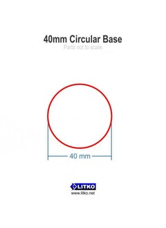LITKO LITKO Clear Round Miniature Bases | 1.5mm Thick | Circular Figure Stands for Wargaming Boardgaming and Collectible Figures (25 Count Pack, 40mm)  - Image 4
