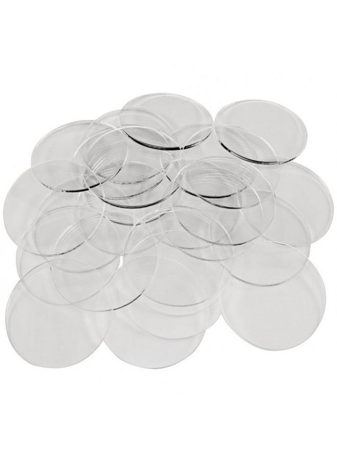 LITKO - LITKO Clear Round Miniature Bases | 1.5mm Thick | Circular Figure Stands for Wargaming Boardgaming and Collectible Figures (25 Count Pack, 40mm) - Image 1
