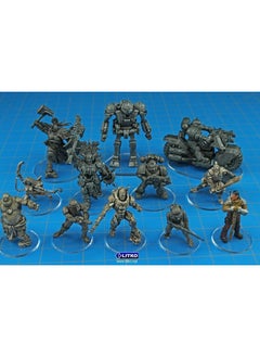 LITKO LITKO Clear Round Miniature Bases | 1.5mm Thick | Circular Figure Stands for Wargaming Boardgaming and Collectible Figures (25 Count Pack, 40mm)  - Image 2