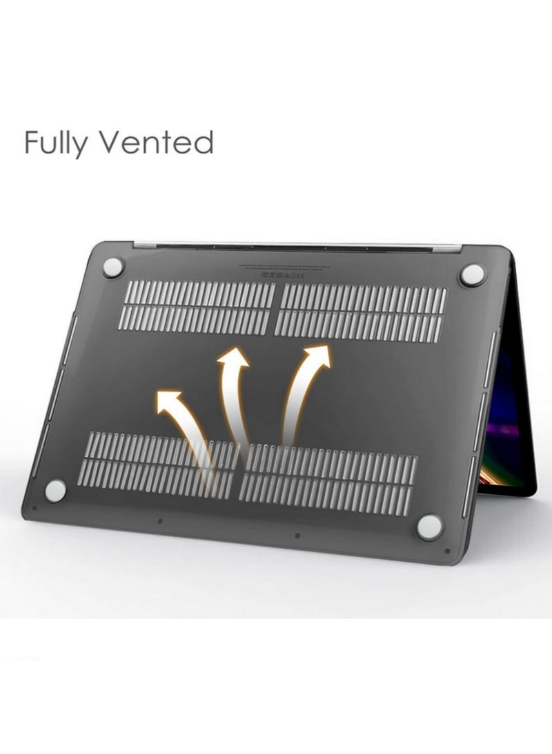 1PCS For MacBook Air 13 Inch Case 2022 2021 2020 2019 2018 Release A2337 M1 A2179 A1932 Retina Display Touch ID Protective Hard Shell Cover Crystal Black - Image 3