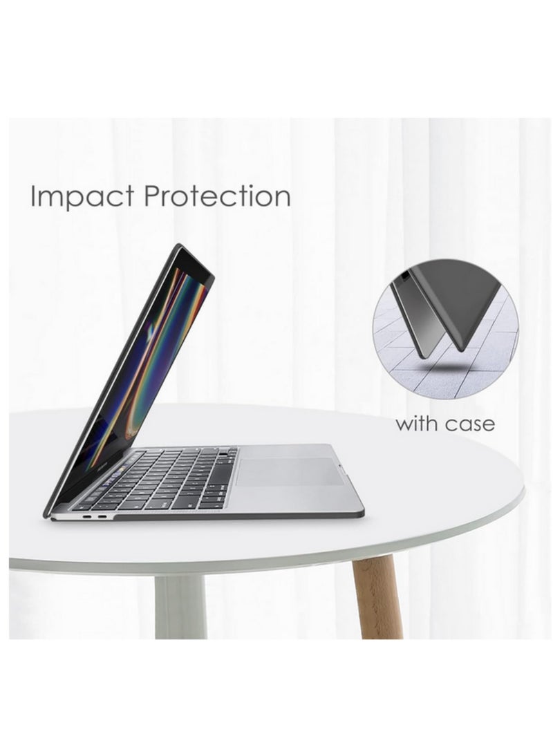1PCS For MacBook Air 13 Inch Case 2022 2021 2020 2019 2018 Release A2337 M1 A2179 A1932 Retina Display Touch ID Protective Hard Shell Cover Crystal Black - Image 5