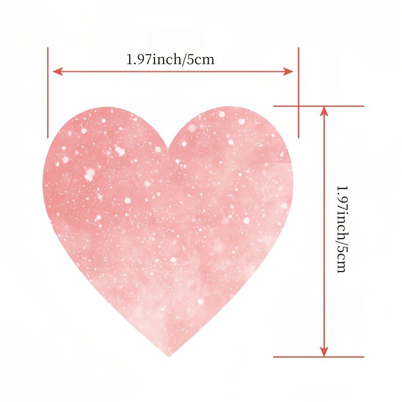 3 Rolls 140 Pieces 2 Inch Pink Heart Shaped Thermal Sticker Labels Compatible With Phomemo M110 M221 M220 M120 M200 Marklife P50 941B 241 BT 246S D520 BT Label Printers - Image 2