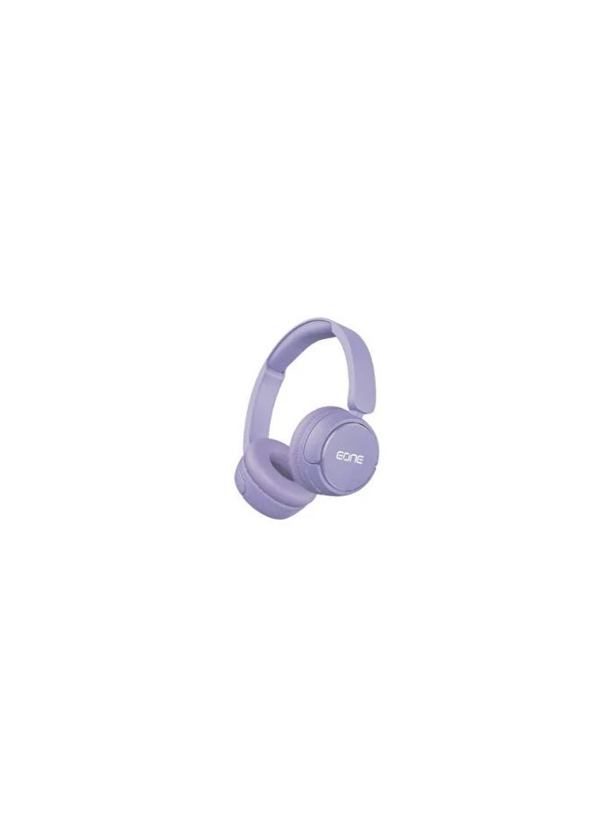 إيون سماعات رأس لاسلكية EONE Nano Beats 650 بتقنية بلوتوث 5.3، تشغيل حتى 30 ساعة، محركات صوت HD بحجم 40 مم، بيس عميق، ميكروفون مدمج، تصميم مريح فوق الأذن لون بنفسجي - Image 1