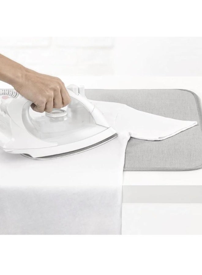 Rayen – Spanish Brand, Premium Ironing Board Protector – Cotton & Foam Cover for Safe Ironing, Protects Delicate Fabrics, Ideal for Steam & Heat Irons – Gray - Image 1