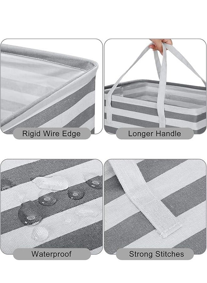 Large Laundry Basket, Freestanding Collapsible Laundry Hamper, Waterproof Laundry Basket,Foldable Hamper for Clothes Storage Wash Basket Hamper for Toys Clothes Bedroom  - Image 4