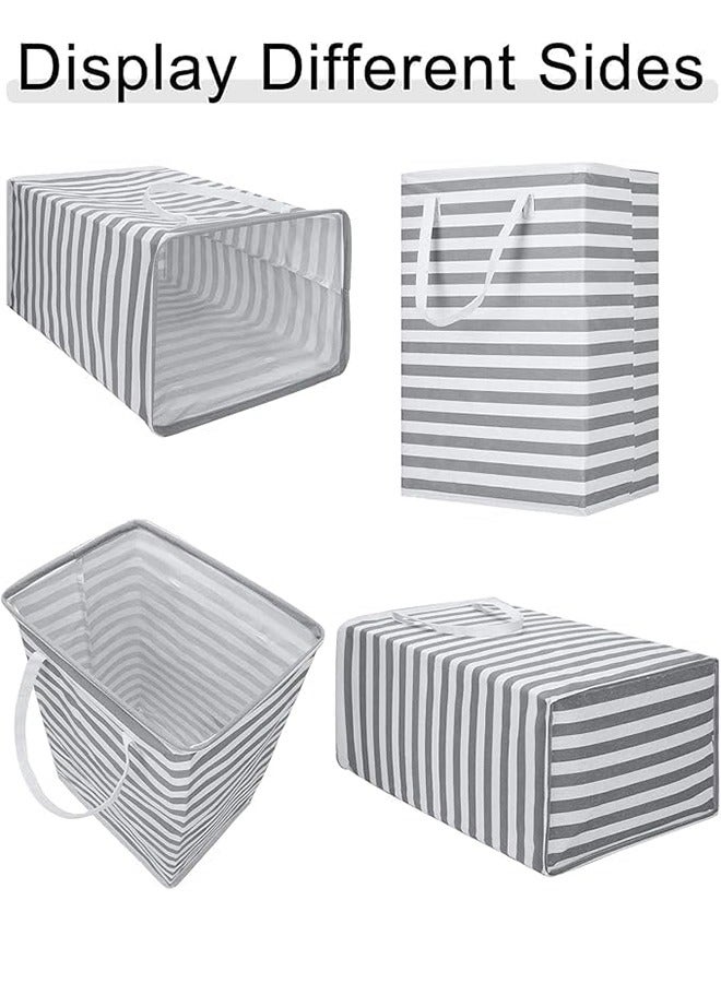 Large Laundry Basket, Freestanding Collapsible Laundry Hamper, Waterproof Laundry Basket,Foldable Hamper for Clothes Storage Wash Basket Hamper for Toys Clothes Bedroom  - Image 5