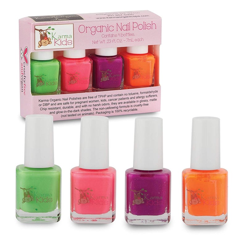 karma organic Karma Kids Nail Polish Box Set No. 2 Natural Safe Nail Polish for Little Girls - Non-Toxic, Vegan, and Cruelty Free â€“ Quick Dry, Kids Friendly - Image 1