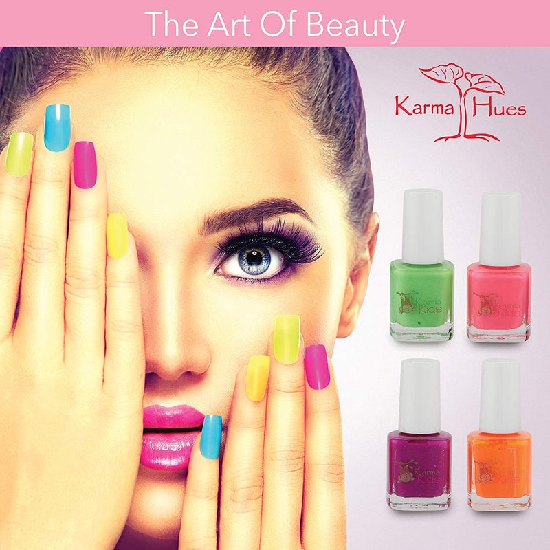 karma organic Karma Kids Nail Polish Box Set No. 2 Natural Safe Nail Polish for Little Girls - Non-Toxic, Vegan, and Cruelty Free â€“ Quick Dry, Kids Friendly - Image 3
