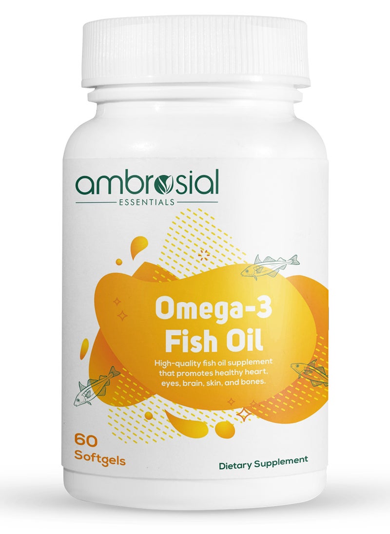 Omega 3 fish oilHigh Strength fish oil omega 3 1000mg with 180mg EPA & 120mg DHA Supports Healthy Heart, Brain & Eye Health 60 Softgels - pzsku/ZEE478F1DC5E1D4F9C133Z/45/_/1726058464/a24308e6-2e4b-4df5-aa9c-f086efdf0531