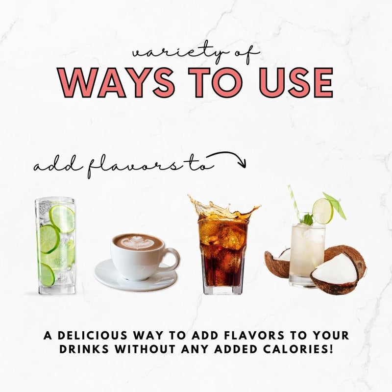 Pocket Flavors Zero Calorie Flavored Syrup, Variety (8) - Image 3