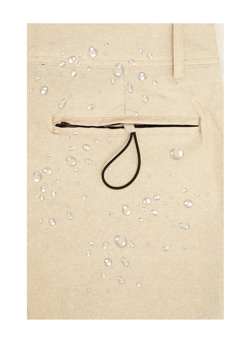 BOB MARLIN Bob Marlin Recycled Polyester Quick Dry 5-Pockets Hybrid Short Sand  - Image 4