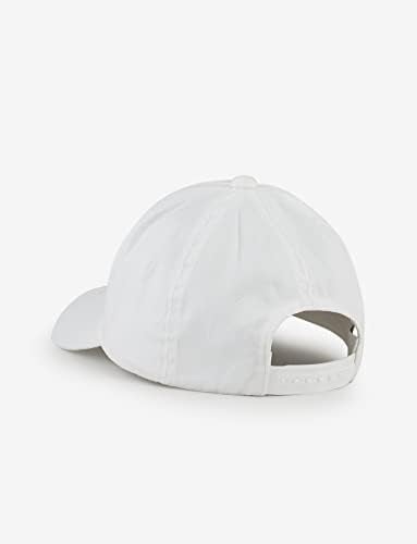 Armani Exchange Men's Icon Logo Baseball Hat, White, One Size - Image 4