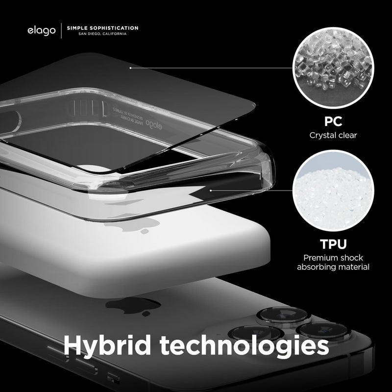 Elago Hybrid Clear Case Compatible With Magsafe Battery Pack Pc + Tpu Hybrid Technology, Anti-Yellowing, Crystal Clear, Shockproof Cover, Protective Case Transparent - Image 5