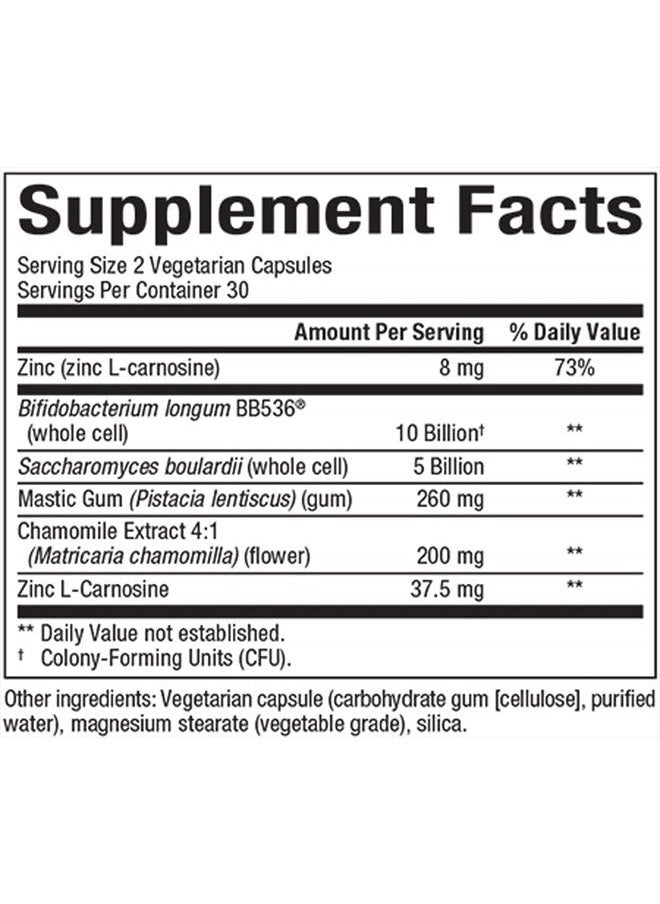 , Gastro-Assist, Help Relieve Indigestion, Bloating and Constipation, Digestive Supplement, Vegan, 60 capsules (30 servings)