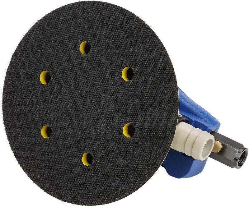 5in 6in Round Sander Vacuum Cleaner Pneumatic Polishing Machine, Air Polisher with Integrated Vacuum Pipe and Dust Storage Bag for Metal Wood Stone Polishing (5 Inch (135 Pcs)) - Image 4