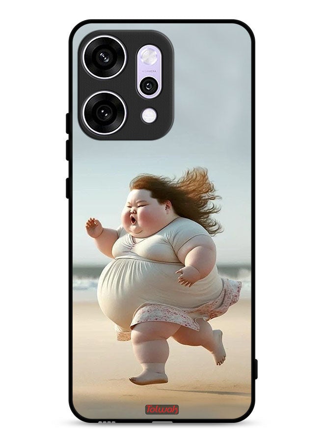 Tolwak Oppo Reno14 Pro Protective Case Cover Fatty Baby Girl Running - Image 1