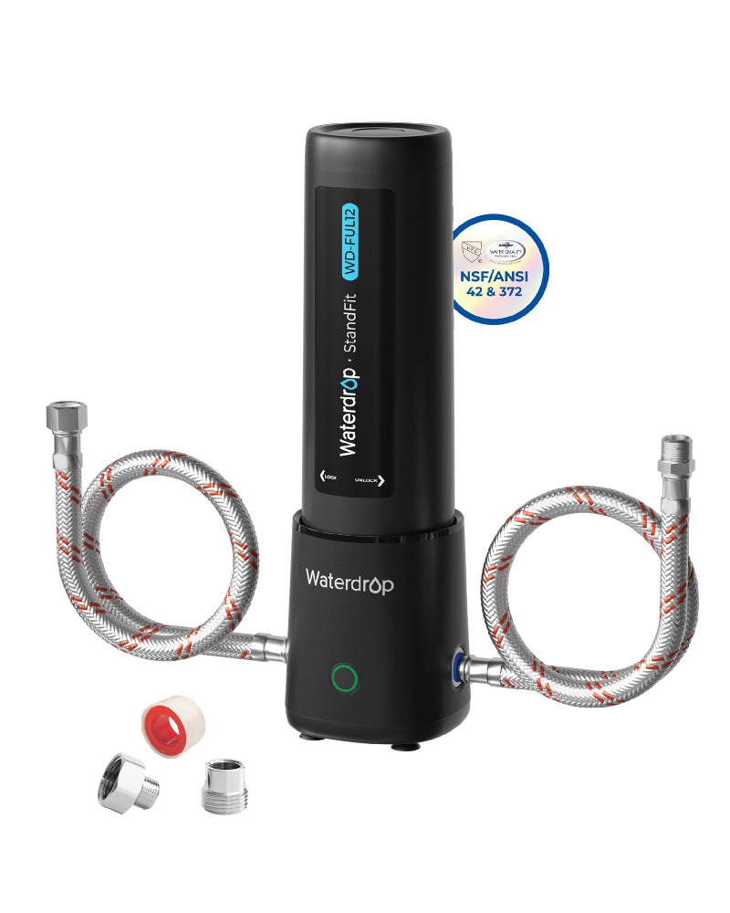 Waterdrop 10UA PRO Under Sink Water Filter, No Drill Required, Time Reminder, Easy Installation, Reduces Lead, Chlorine, Bad Taste & Odor, NSF/ANSI 42 Certified, 11000 Gallons, Does not Lower TDS - Image 1