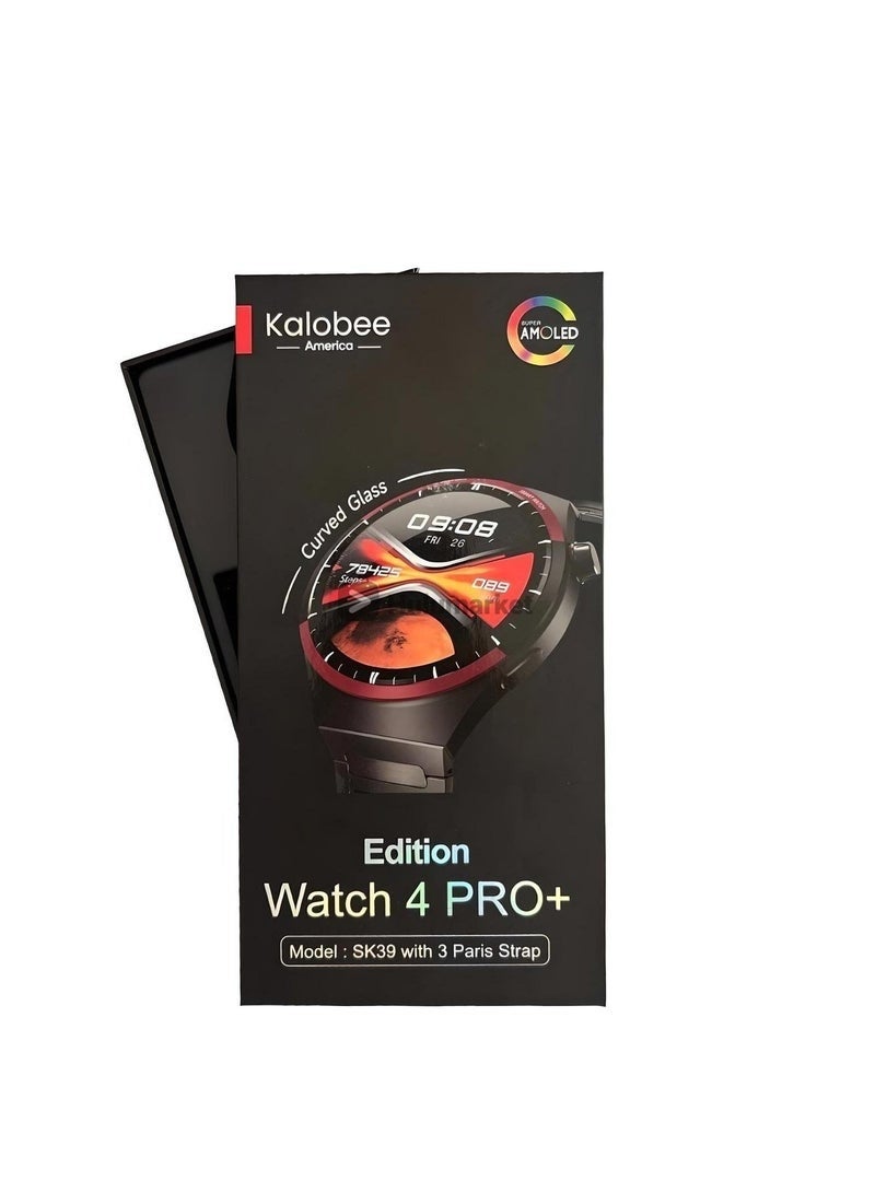 Kalobee SK39 Watch 4 Pro+ Smartwatch Bluetooth Calling HD Display Fitness Tracker 24/7 Health Monitoring Heart Rate Sleep Tracking Sports Modes Smart Notifications Waterproof Long Battery Android iOS - Image 2