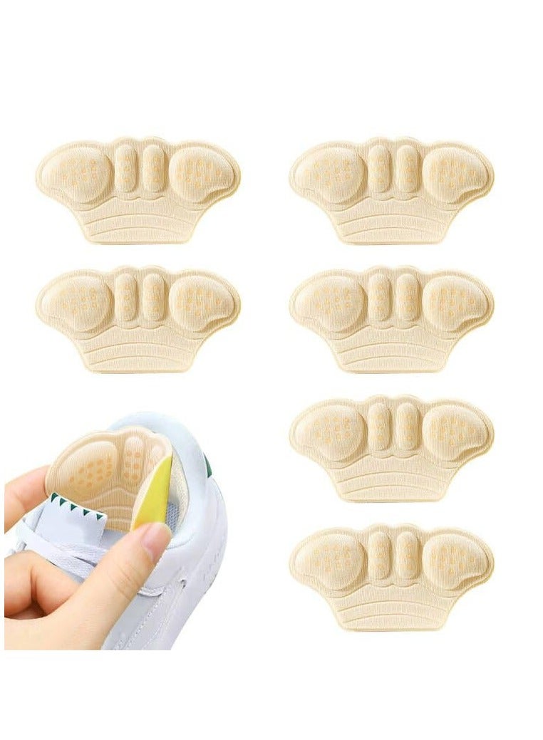 Excefore Heel Cushion Pads, 6 Pcs Heel Cushion Pads Thick Heel Protectors Shoe Grips Anti Slip Shoe Heel Pads Prevent Rubbing For Man Women Kids, Heel Grips Shoes Too Big - Image 1
