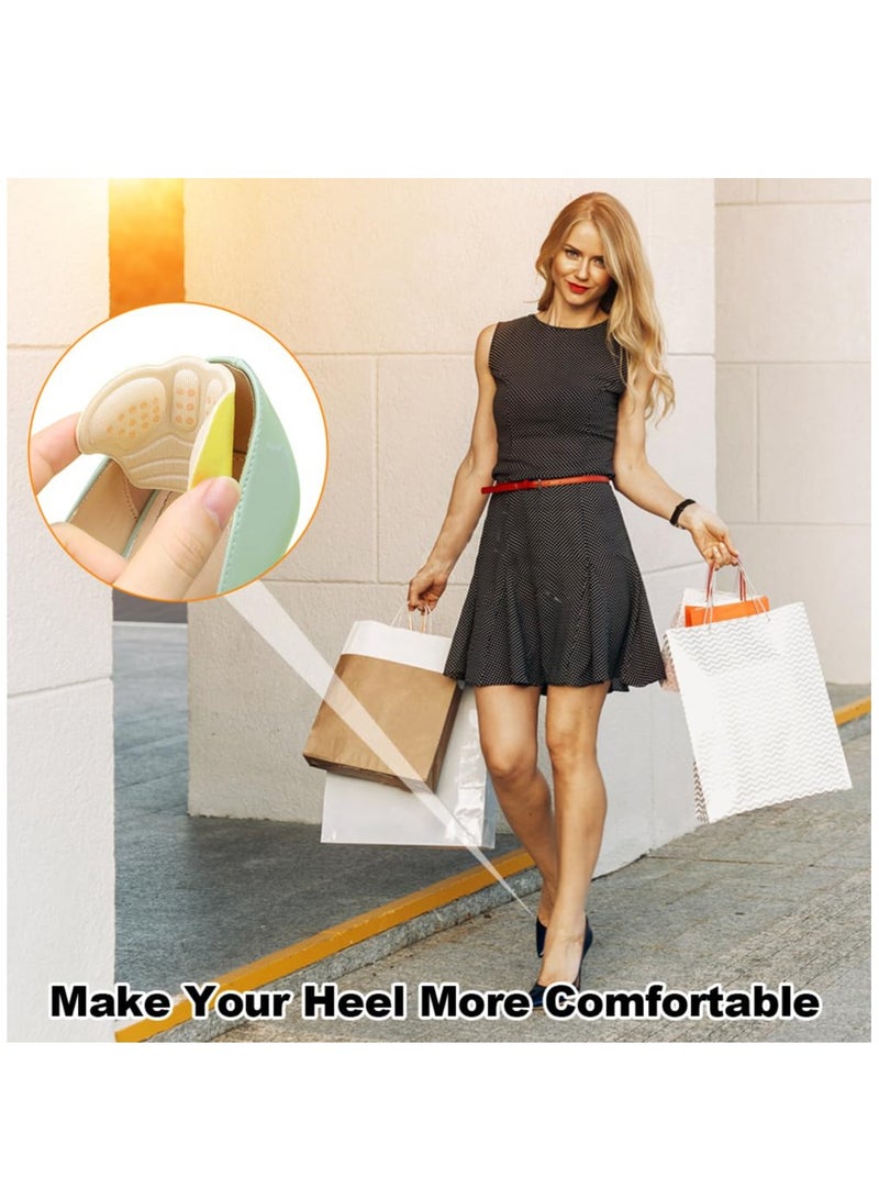Excefore Heel Cushion Pads, 6 Pcs Heel Cushion Pads Thick Heel Protectors Shoe Grips Anti Slip Shoe Heel Pads Prevent Rubbing For Man Women Kids, Heel Grips Shoes Too Big - Image 3