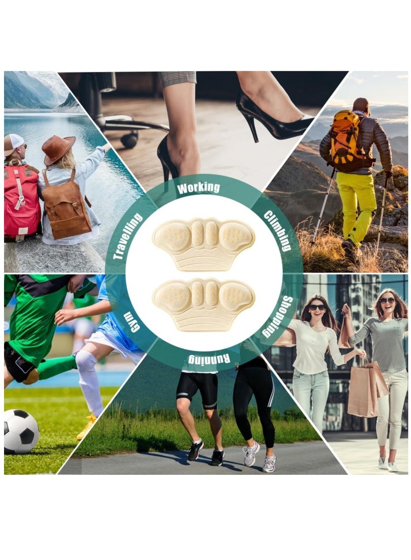 Excefore Heel Cushion Pads, 6 Pcs Heel Cushion Pads Thick Heel Protectors Shoe Grips Anti Slip Shoe Heel Pads Prevent Rubbing For Man Women Kids, Heel Grips Shoes Too Big - Image 5