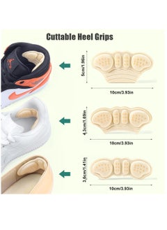 Excefore Heel Cushion Pads, 6 Pcs Heel Cushion Pads Thick Heel Protectors Shoe Grips Anti Slip Shoe Heel Pads Prevent Rubbing For Man Women Kids, Heel Grips Shoes Too Big  - Image 4