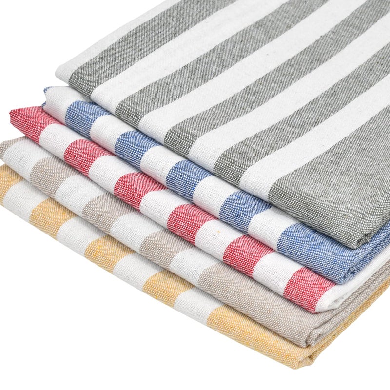 Värde Premium Hand Towels | 180 GSM Cotton Hand Towels | Hand Towel Set of 5 | Hand Towel for Gym | Soft Towels | Size 16W x 25L (Multicolor, Pack of 5) - Image 2