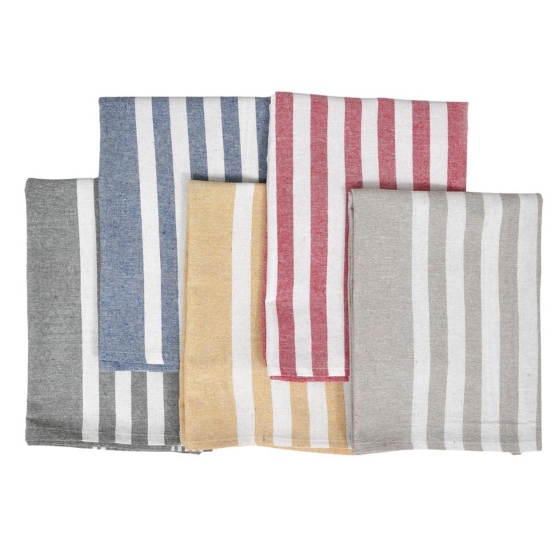 Värde Premium Hand Towels | 180 GSM Cotton Hand Towels | Hand Towel Set of 5 | Hand Towel for Gym | Soft Towels | Size 16W x 25L (Multicolor, Pack of 5) - Image 4