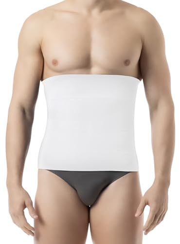 Farmacell 405 (White, XL) Men's Waist Slimmer, Stomach Compression, Tummy Control Shapewear, Made in Italy - Image 1