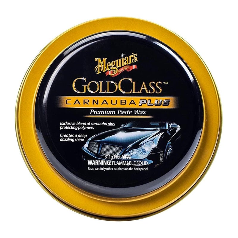 Meguiars G7014J Gold Class Carnauba Plus Premium Paste Wax Creates a Deep Dazzling Shine  11 Oz Container