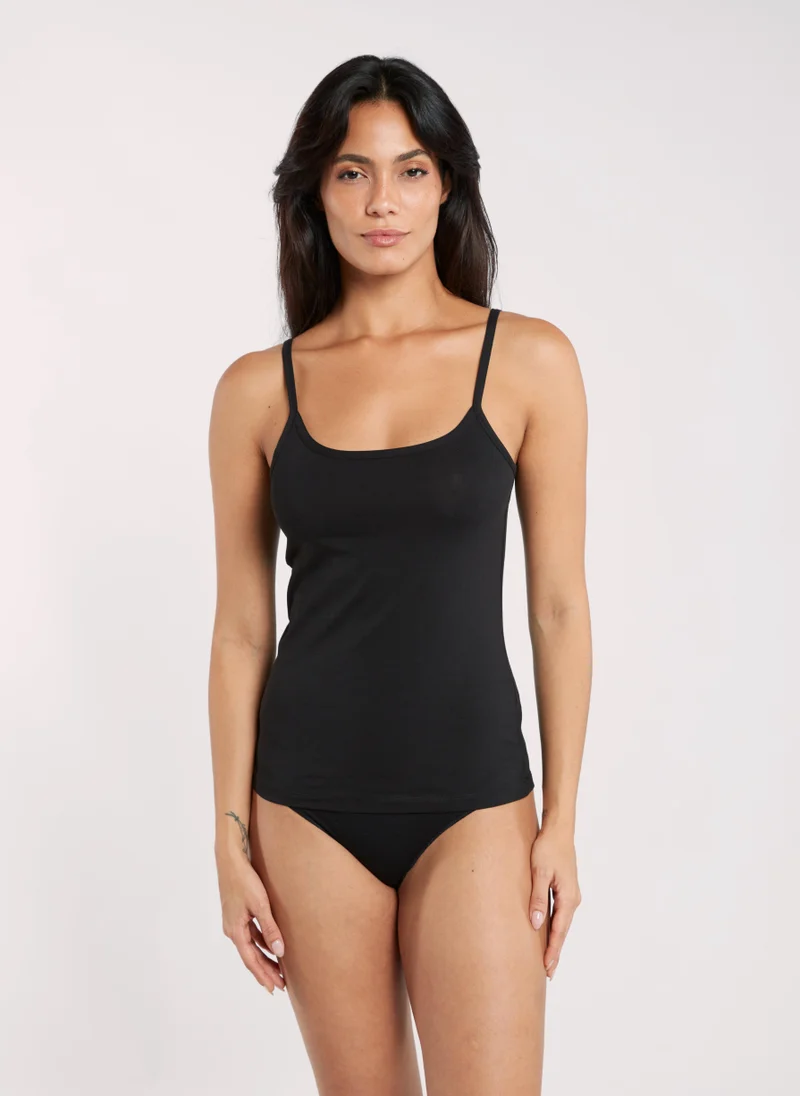 او في اس أوفرس ملابس داخلية نسائية عبوة من قطعتين بحمالات رفيعة