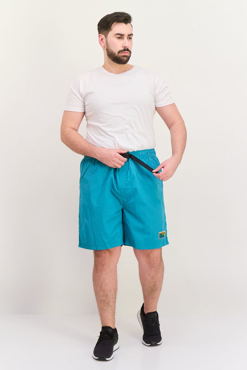 Gotcha شورتات أساسية مزينة بشعار للرجال، أخضر - Image 4