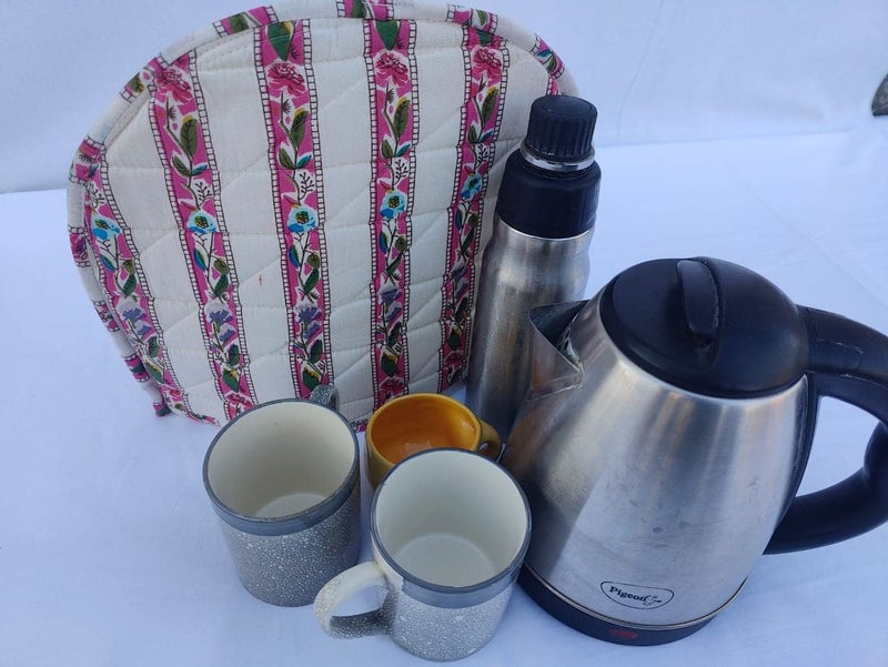 Malan Bai Mandala Tea Cozy Cover Hand Block Winter Tea Cozy Cotton Tea Kettle Warmer Pot Cover Hot Coffee Cover Handamde Kitchen Décor Brand: Malan Bai - Image 5