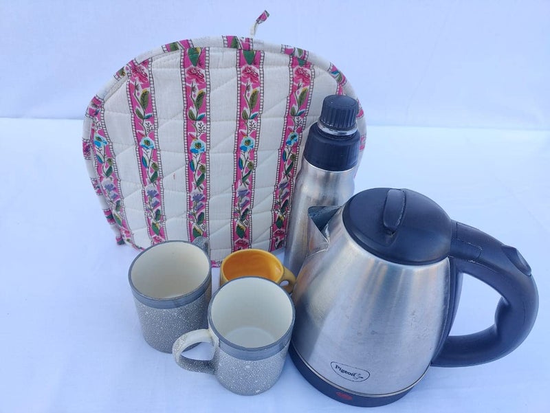 Malan Bai Mandala Tea Cozy Cover Hand Block Winter Tea Cozy Cotton Tea Kettle Warmer Pot Cover Hot Coffee Cover Handamde Kitchen Décor Brand: Malan Bai - Image 1