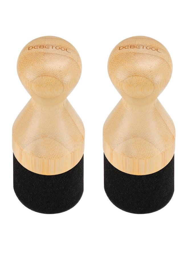 DEBETOOL 2Pack Cutting Board Oil Wax Applicator for Food Grade Mineral Oil Board - Natural Bamboo Applicator for Cutting Boards，Wooden Spatula，Spoon and Other Utensils - Image 1