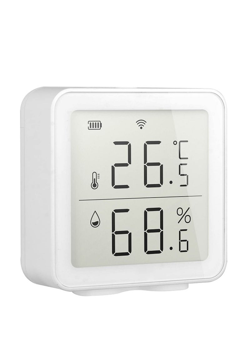 SYOSI Smart Wifi Temperature Hygrometer, Tuya WIFI Intelligent Home Wireless Temperature Sensor Home Automation Scene System Compatible with Alexa for Baby Room Garage Wine Cellar Servers  - Image 2