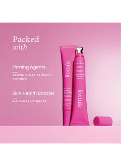 foxtale Firming Eye Gel To Reduce Dark Circles Puffy Eyes Fine Lines And Inflammation Cooling And Hydrating For Undereyes With Peptides Algae Provitamin B5 All Skin Types Men & Women 20Ml  - Image 3