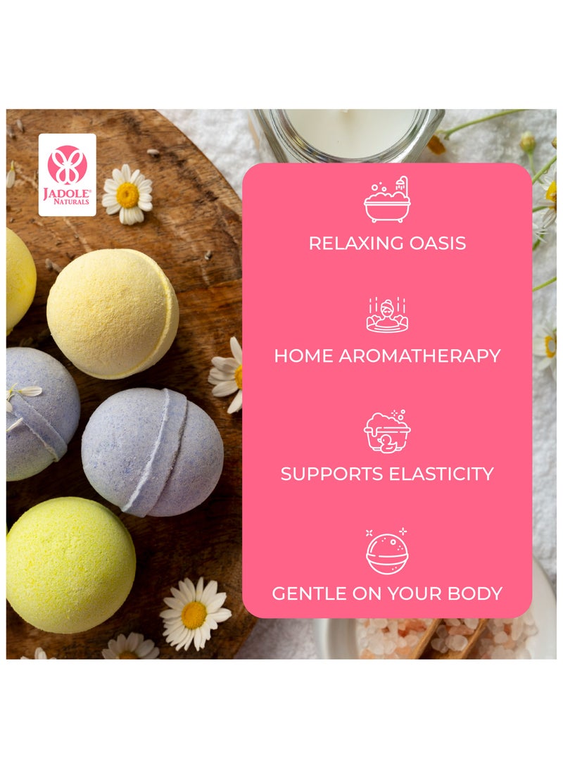 جادول ناتشورالز مجموعة هدايا قنابل الاستحمام العضوية الفاخرة - 12 قطعة، غنية بالزيوت العطرية الطبيعية - Image 4