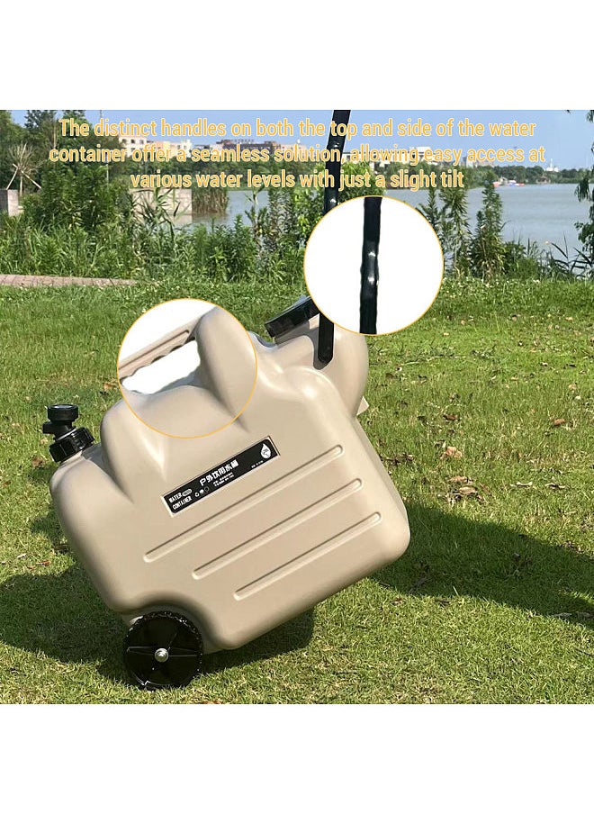 Generic - 28L Water Jug Camping Water Container Portable Water Tank with Spigot for Camping Outdoors - Image 1